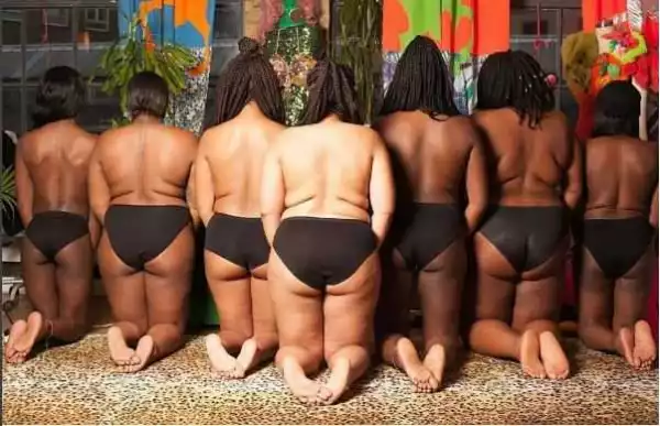 Chai! 7 Women Strip to their Pants to Celebrate their Dark Skin (Photo)